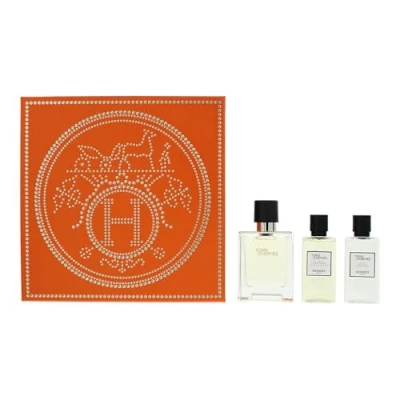 Image of Hermès Terre D&#039;hermès 3 Piece Gift Set: Eau De Toilette 50ml Hair And Body Sho