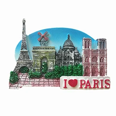 Image of Paris France 3D Fridge Magnet,Paris souvenir Sticker, Home &amp; Kitchen decoration magnetic sticker refrigerator magnet travel gift