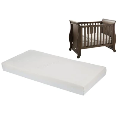 Image of Premium Quality Baby Travel cot Mattress Fits Most Graco/M&amp;P/Babylo Deluxe/BabyBjörn/Silver Cross/Toddler Removable Washable Zip Cover (Size : 120 x 60 6 cm) (BAH 777)