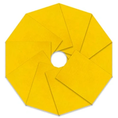 Image of Trimits Craft Felt, 10 Pack, Yellow,23 x 30cm