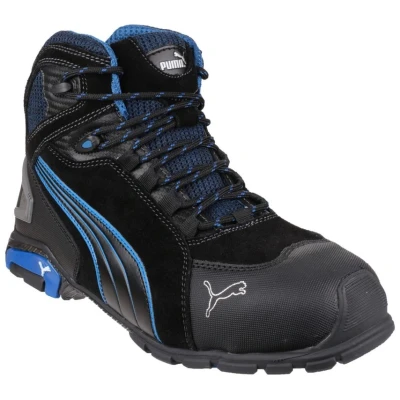 Image of Puma Safety Men Rio Black Mid 632250 47 Boots S3 Size: Blue 1 Pair, 12