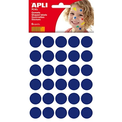 Image of APLI Gomets Bag Permanent Adhesive Ø 20 mm Blue