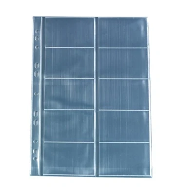 Image of Herlitz 5894209 Business Card Case A4 with 10 Compartments, Clear, Pack of