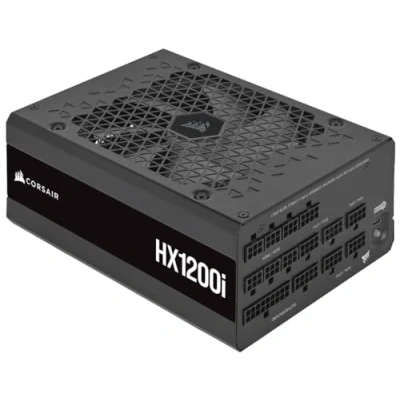 Image of CORSAIR HX1200i Fully Modular Ultra Low Noise ATX Power Supply 3.0 &amp; PCIe 5.0 Compliant Fluid Dynamic Bearing Fan iCUE Software Compatible 80 PLUS Platinum Efficiency Black