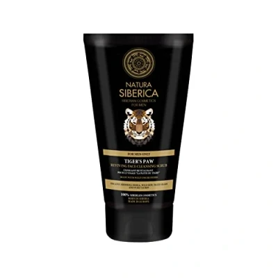 Image of Natura Siberica Tiger&#039;s Paw Reviving Face Cleansing Scrub for Men, 150 ml