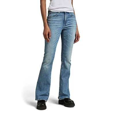 Image of G Star Raw 3301 Flare women&#039;s / wide jeans in Blue
