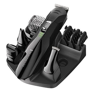Image of Remington All in One Grooming Kit Beard Trimmer (4 Attachments, &amp; Hair Comb, Nose Ear, Detail Trimmer, Mini Foil Shaver, 3 Combs, Stainless Steel Blades, 40 Minute Run Time, Cordless) PG6020