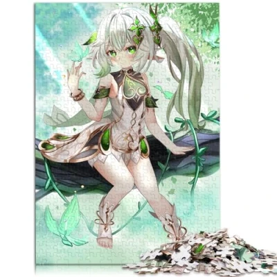 Image of Adults Puzzles Gifts Genshin Impact Nahida 1000 Piece Jigsaw Puzzle for Kids 12+ Cardboard Puzzlesunique challenge game Size: 26x38cm