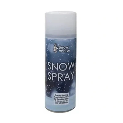 Image of 1 x 85ml Snow Spray White Christmas Tree Plant Window Glass Mirrow Wood Metal Decoration Stensil Ornament Paint
