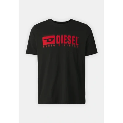 Image of Diesel TADJUSTQ7 Print Tshirt, Men&#039;s, Size: Small, Black