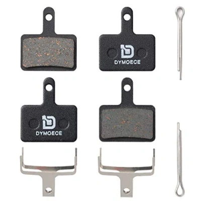 Image of Dymoece 2 Pairs Bicycle Disc Brake Pads for Shimano Deore Tektro TRP(Resin,Semi Metallic,Sintered Metal) SCP S