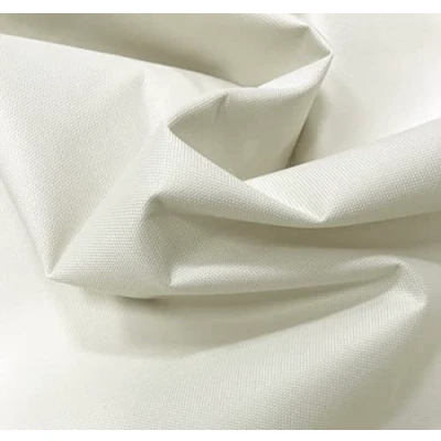 Image of A Express White 20oz Heavy Duty Thick Waterproof Canvas Fabric 600D Outdoor Cover Sample (10cm x 10cm)