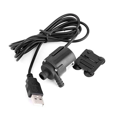 Image of Broco Submersible Water Pump, DC 4V 6V 150L/H Mini Micro Brushless Ultra Quiet Pumps Motor Cooling Pump Pond Aquarium Fish Tank with USB Connector