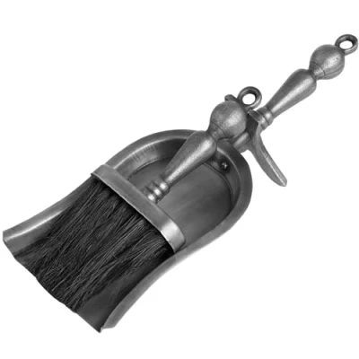 Image of Hearth Tidy Set in Antique Pewter Effect Finish