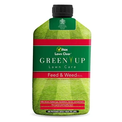 Image of ( x7 ) Vitax 5FW500 Green Up Lawn Care Feed &amp; Weed 100sqm