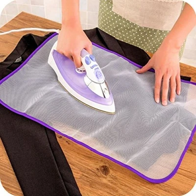 Image of EQLEF Ironing Pads Protective Cloth Heat Resistant Mesh Mat Pressing Scorch Insulation Guard Random Color 60 * 40cm/23.62 15.74in (5 Pcs)