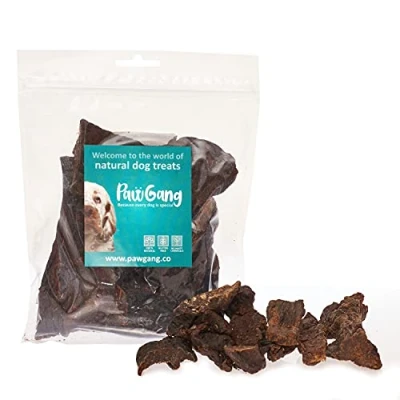 Image of PawGang Beef Liver 200g 100% Natural EU Sourced Treats for Dogs Puppies Young Adult Old Small and Large Dog Tasty Air Dried Chews Snacks Healthy Hypoallergenic Low Fat Grain Free Raw BARF