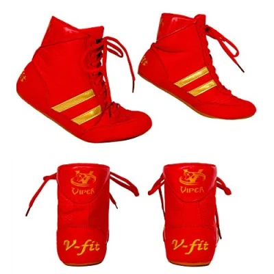Image of VIPER Boxing Boots Mens Boys Girls Footwear Shoes (RED) (RED, Numeric_3)