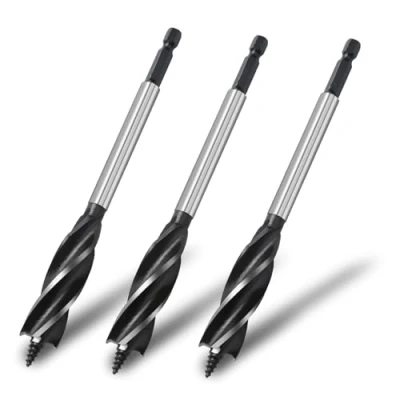 Image of hsawbit 3pcs x 17mm 165mm Wood Drill Bit, Auger Bits for 1/4 Inch Hex Shank Woodworking Hole Bit