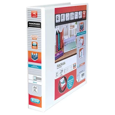 Image of Elba 400008419 A4 Plus Strongline Panorama Presentation Binder White