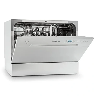 Image of Klarstein Compact Tabletop Dishwasher 6 Place Setting, Washing Programs, Quiet Operation Easy To Install for Homes/Office