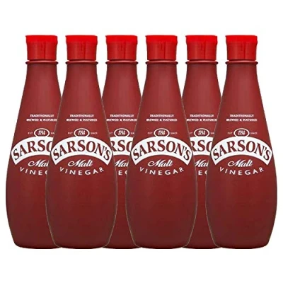 Image of Sarson&#039;s Malt Vinegar Plastic Bottle, 300ml (Pack of 6)