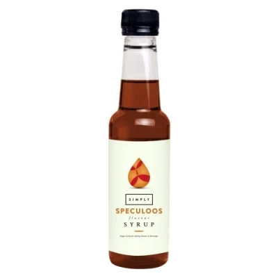Image of Simply Speculoos Caramelised Biscuit Syrup, Vegan &amp; Nut Free Flavoured Syrup for Coffee, Cocktails Baking (250ml)