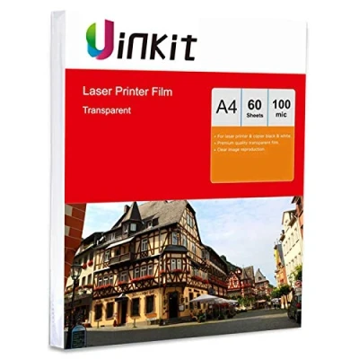Image of A4 Overhead Projector Film OHP 60 Sheets Clear for Laser and Copier Printing Hartwii