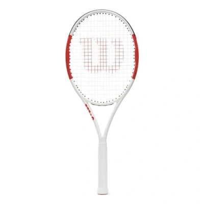 Image of Wilson Tennis Racket, Six.One Lite 102, Unisex, Intermediate Players, Grip Size L0, Red/Grey, WRT73660U0
