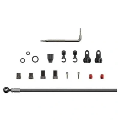 Image of SRM TUBO HIDRAULICO KIT 2000MMBLK LEVEL ULT,LEVEL TLM (A1), CODE R/RSC (B1),RED ETAP HRD,S900 MONOBLOCK (INC. BANJO, ACCESORIOS) BANJO BLACK*