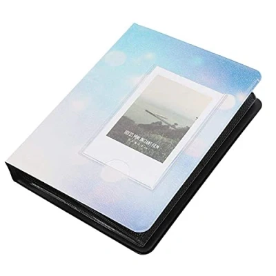 Image of TOPINCN 64 Pockets Mini Photo Album, Holds 3Inch Pictures for Fujifilm7S/8/25/50S/90 Picture Case Storage(Blue)