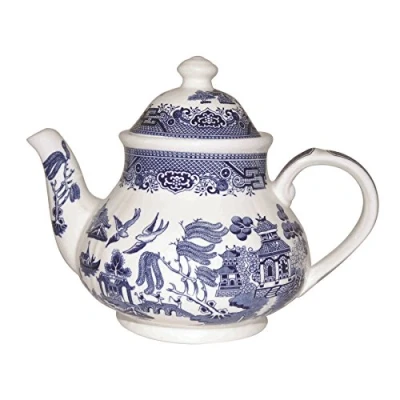 Image of Churchill Blue Willow Georgian Teapot 1200ml 6 Cup