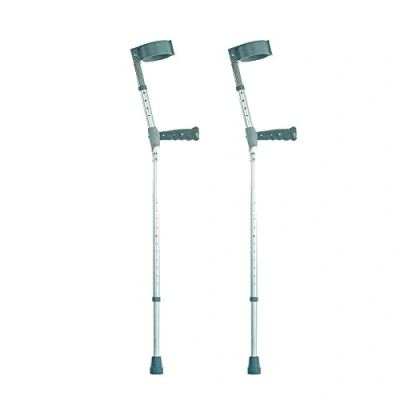 Image of Sunrise medical Double Adjustable Crutches with PVC Handle Medium Pair