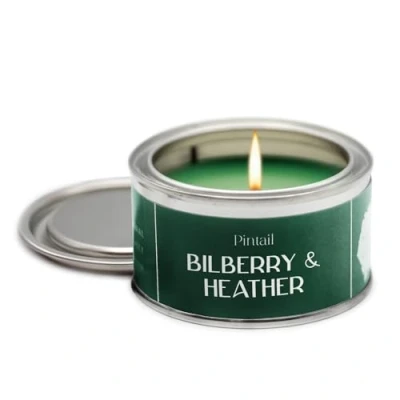 Image of Pintail Candles Paint Pot Candle (Bilberry &amp; Heather Home Fragrance) Scented Long Burning (14 Hour Burn Time), Hand Poured Gifts for Women Genuine Gift