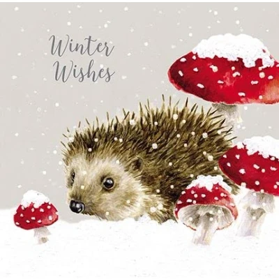 Image of Wrendale Designs by Hannah Dale Home For Christmas Luxury Card Set Pack of 8