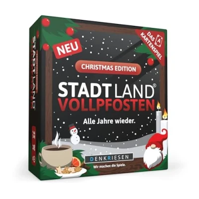 Image of DENKRIESEN Stadt Land Vollpfosten The Card Game Christmas Edition
