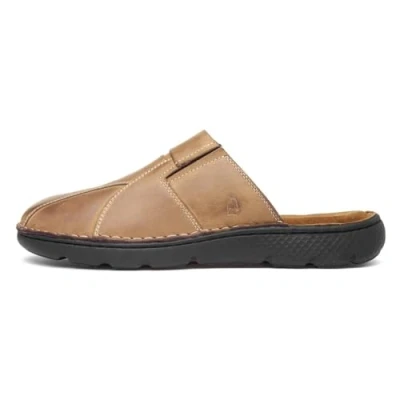 Image of Hush Puppies Men&#039;s Carson Mule Sandal Slide, Olive, 12 UK