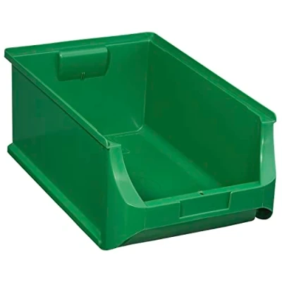 Image of Allit 456219 Size 5 Storage Bin, Green, 500 x 310 200 mm