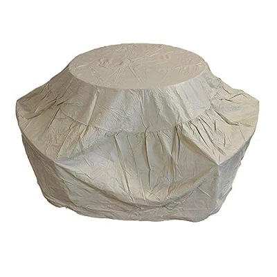 Image of BrackenStyle Picnic Table Cover for Garden Furniture 165cm Diameter Weather Resistant, Durable Outdoor
