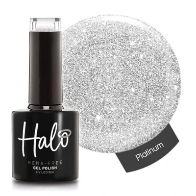 Image of Halo Gel Polish 8ml Platinum. UV/LED Nail Polish, Long Lasting &amp; Easy To Apply. Soak Off Art Colours For Manicure Pedicure. Professional Home Use.