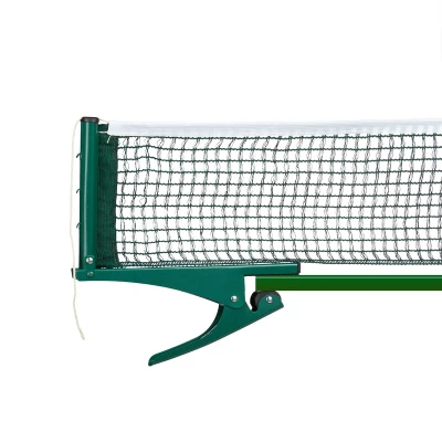 Image of Relaxdays Table Tennis Net Ping Pong Clip On Clamp 19.2 x 23.5 cm Equipment Accessory Outdoor, Green