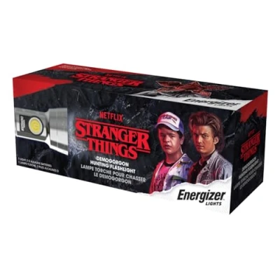 Image of Energizer Stranger Things Super Bright LED Torch, Limited Edition Flashlight, Silver