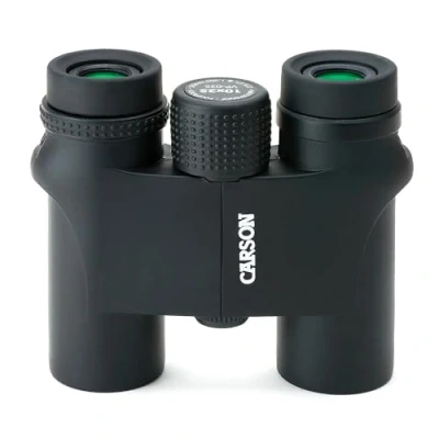 Image of CARSON VP 025 10x25 Series Compact Waterproof and Fog proof Binoculars, Black