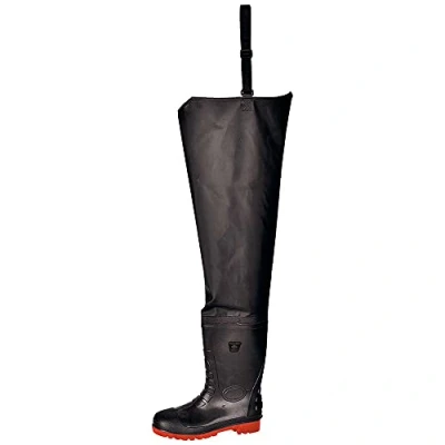 Image of Portwest Safety Waist Wader S5 Black UK 5 EU 38