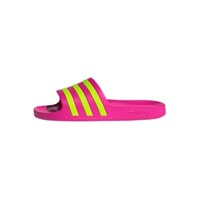 Image of adidas Performance Adilette AQUA Pool slides, Women&#039;s, Size: 7, shock pink solar slime shoes
