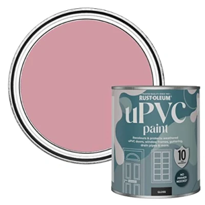 Image of Rust Oleum Pink uPVC Door and Window Paint In Gloss Finish Dusky 750ml