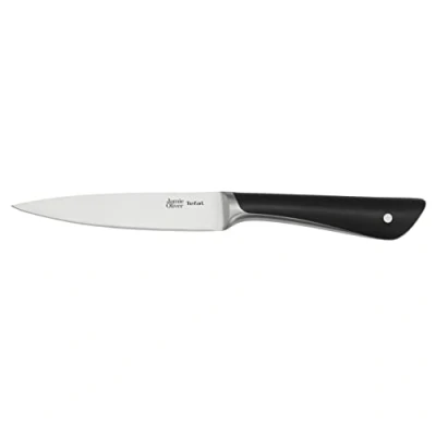 Image of Tefal Jamie Oliver Utility Knife, German Stainless Steel, K2670955, Black, 12 cm