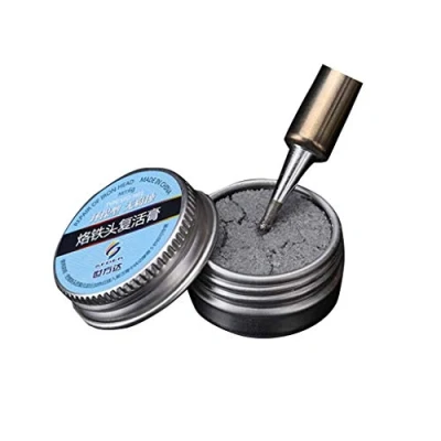 Image of BIlinli Soldering Iron Lead Free Tip Refresher Clean Paste Solder Oxide Tips Cleaning for