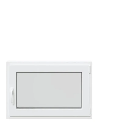 Image of vidaXL RISOR PVC Basement Egress Window 60x90 cm White Framed, Triple Glazed, Tilt &amp; Turn with Steel Reinforcement