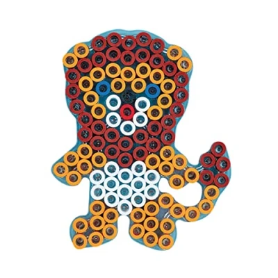 Image of HAMA Transparent Lion Plate for Ironing Beads Size Maxi Craft Hobbies 3 Years and Above